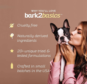 bark2basics dog shampoo